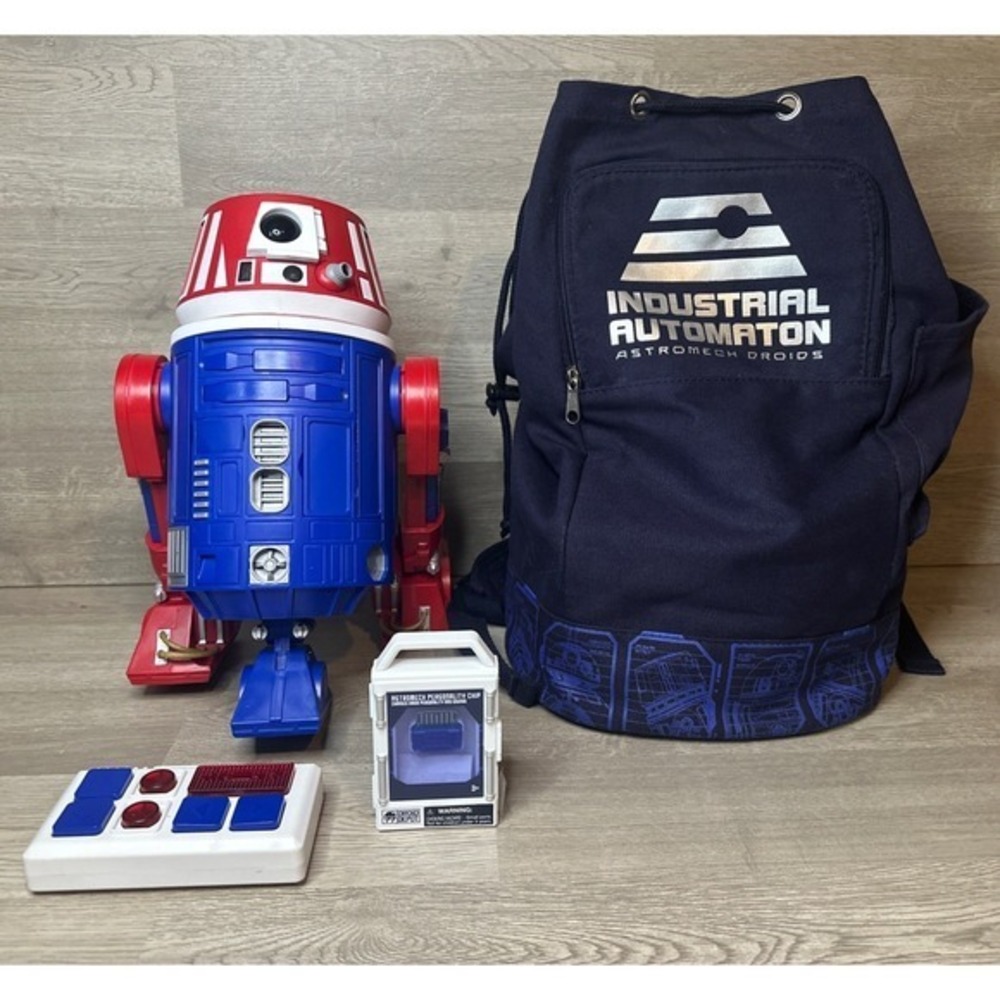 Droid Depot Red/White Astromech Droid With Droid Carrier & Personality Chip‎